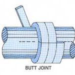 Diagram of a butt joint.